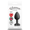 Анальний корок зі знімним каменем GLAMS XCHANGE HEART SMALL
