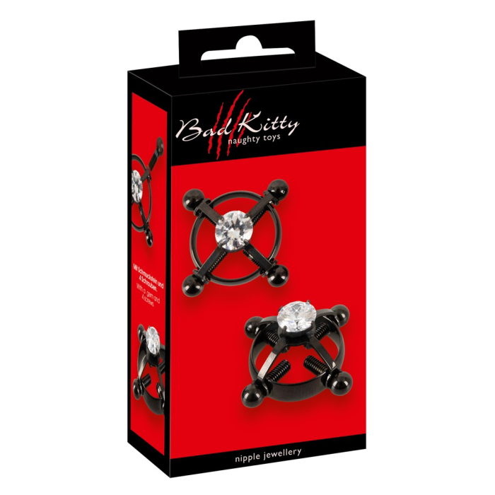 Затискачі на соски Bad Kitty Nipple Jewellery bla