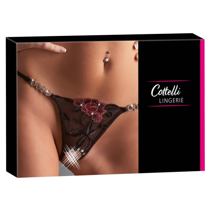 Стрінги String Rose crotchless S/M