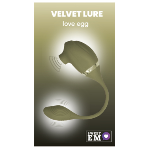 Вакуумний стимулятор клітора з вібруючим хвостиком для точки G Sweet Em Velvet Lure, зелений
