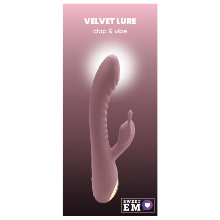 Вібратор-кроль рельєфний Sweet Em Velvet Lure 10 режимів вібрації та 5 режимів коливань, рожевий