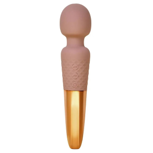 Вібратор мікрофон Sweet Em Velvet Lure, 28 режимів вібрації, бежевий із золотом