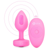 Анальна пробка з вібрацією та пультом керування B-Vibe Vibrating Heart Plug S/M Pink