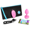 Анальна пробка з вібрацією та пультом керування B-Vibe Vibrating Heart Plug S/M Pink