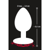 Анальна пробка з каменем You2Toys Diamond Anal Plug розмір М