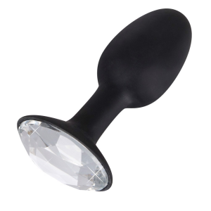 Анальна пробка зі стразом You2Toys Butt Plug Diamond S, силікон, чорна