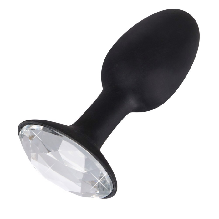 Анальна пробка зі стразом You2Toys Butt Plug Diamond S, силікон, чорна