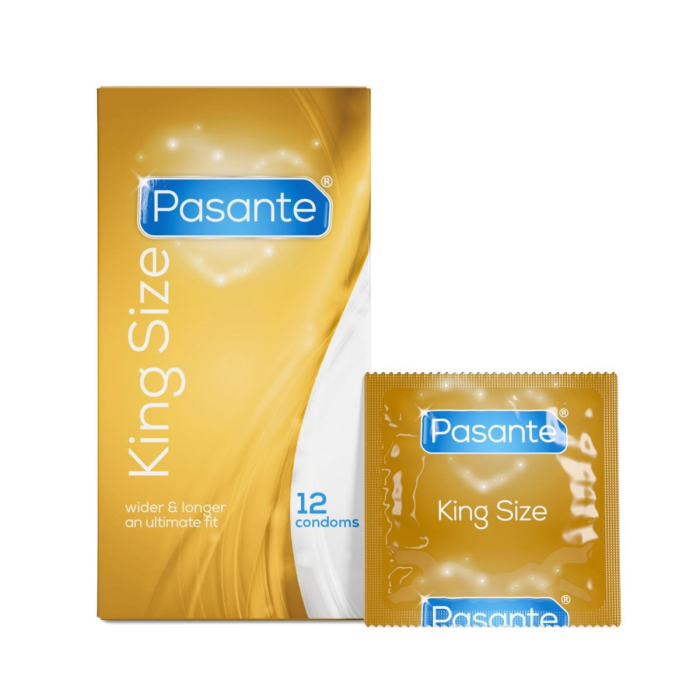 Презервативи великого розміру Pasante King Size латексні (ціна за упаковку, 12 шт.)