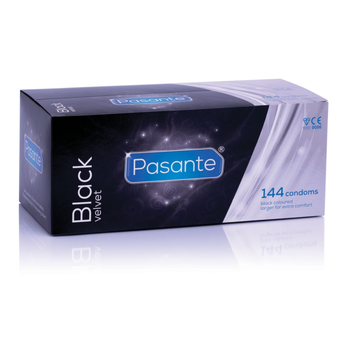 Презервативи чорного кольору Pasante Black Velvet латексні (ціна за упаковку, 144 шт.)