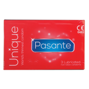Презервативи супертонкі Pasante Unique безлатексні (ціна за упаковку, 3 шт.)