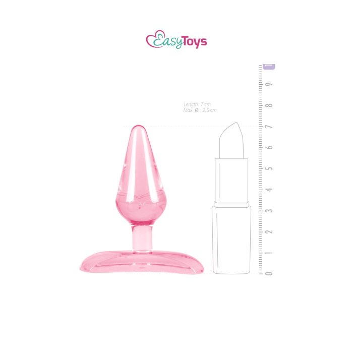 Анальна пробка міні Easytoys рожевого кольору