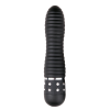 Вібратор ребристий Love Diamond Vibrator чорний, 11.4 см