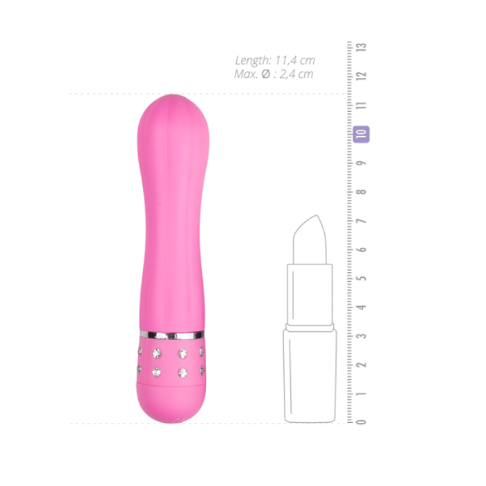 Вібратор Love Diamond Vibrator рожевий, 11 см