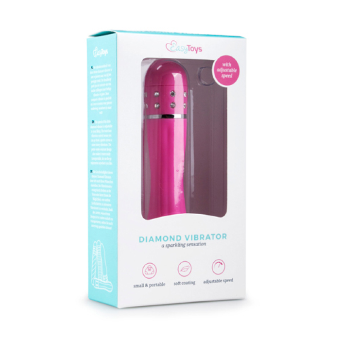 Вібратор Love Diamond Vibrator рожевий, 11 см