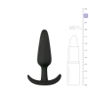 Анальна пробка Buttplug чорна, S