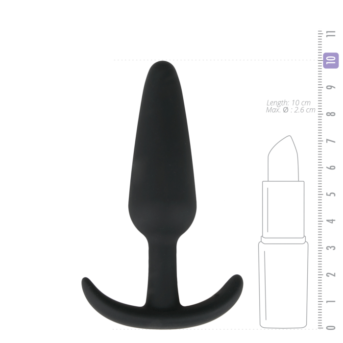 Анальна пробка Buttplug чорна, M