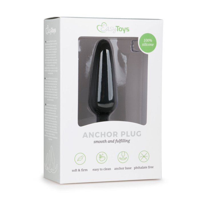 Анальна пробка Buttplug чорна, L