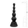 Анальна ялинка силікон Easy Toys Beaded Cone чорна, 16.5 см