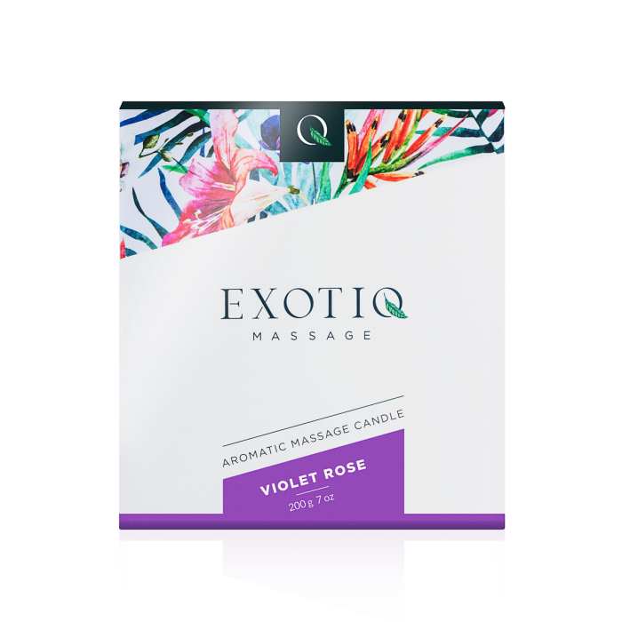 Масажна свічка Exotiq Massage Candle Violet Rose 200 г