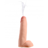 Фалоімітатор з еякуляцією Squirting Dildo реалістичний, беж, 20.3 см х 4.8 см