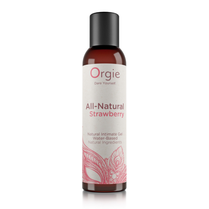 Лубрикант оральний на водній основі зі смаком полуниці Orgie All Natural Strawberry, 150 мл