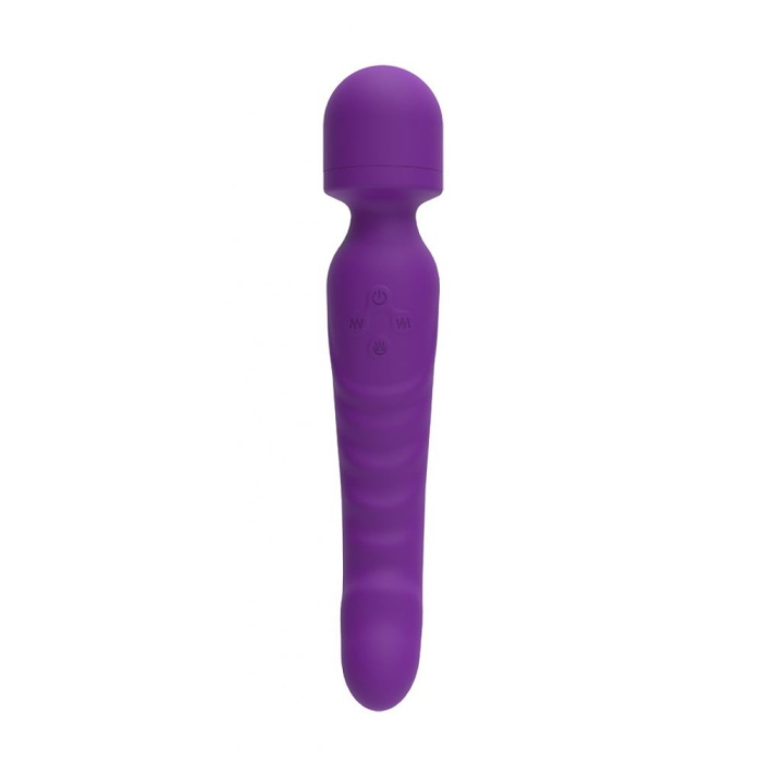 Двосторонній вібратор мікрофон Chisa Intimate Melody Pleasure Spreader Wand з підігрівом, фіолетовий