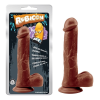 Фалоімітатор реалістичний на присосці CHISA Rubicon коричневий; 22,5 см