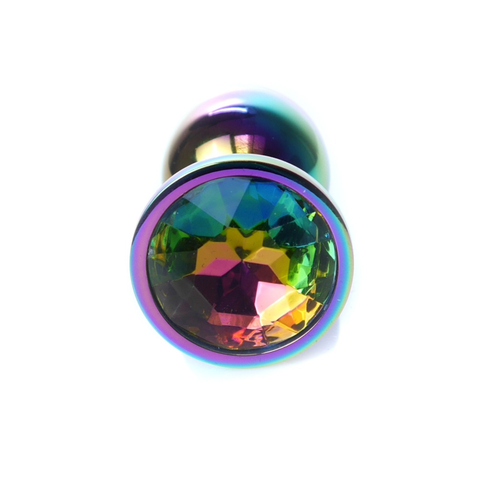 Анальна пробка з каменем Boss Series , Plug-Jewellery Multicolour PLUG- Clear