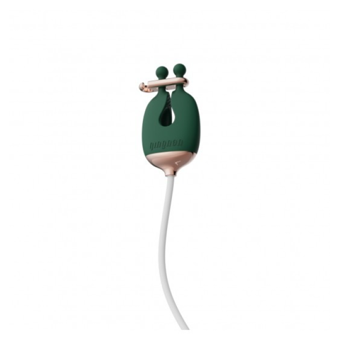 Затискачі для сосків з вібрацією Qingnan No.2 Vibrating Nipple Clamps Green