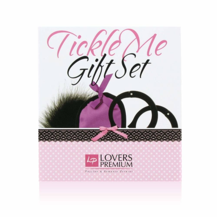 Набір фіолетовий Маска на очі, Наручники, Перчик LOVERSPREMIUM-TEASE ME GIFT SET PURPLE