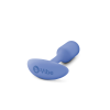 Анальна пробка із зміщеним центром ваги, S, B-vibe Snug Plug 1 фіолетова, 8.6 х 2.2 см