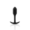 Анальна пробка із зміщеним центром ваги, S, B-vibe Snug Plug 1 чорна, 8.6 х 2.2 см