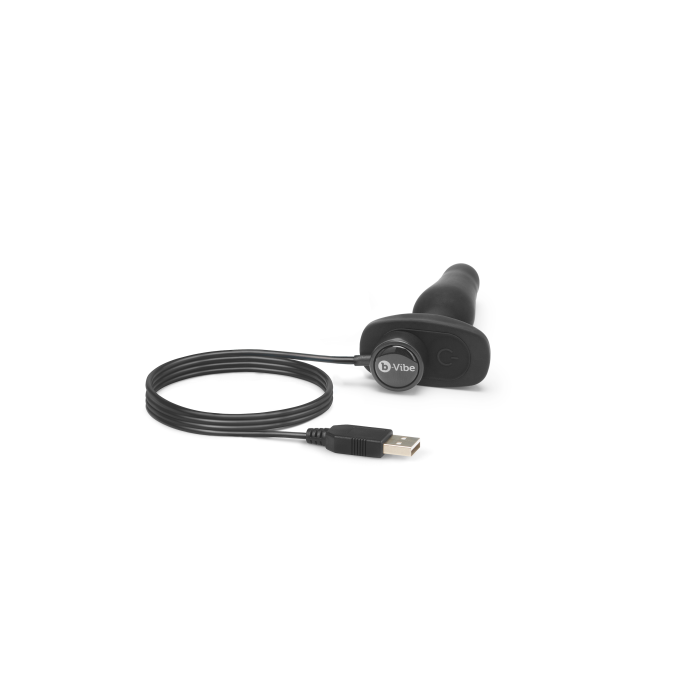 Анальна пробка з вібрацією та пультом B-Vibe Novice Plug, чорна
