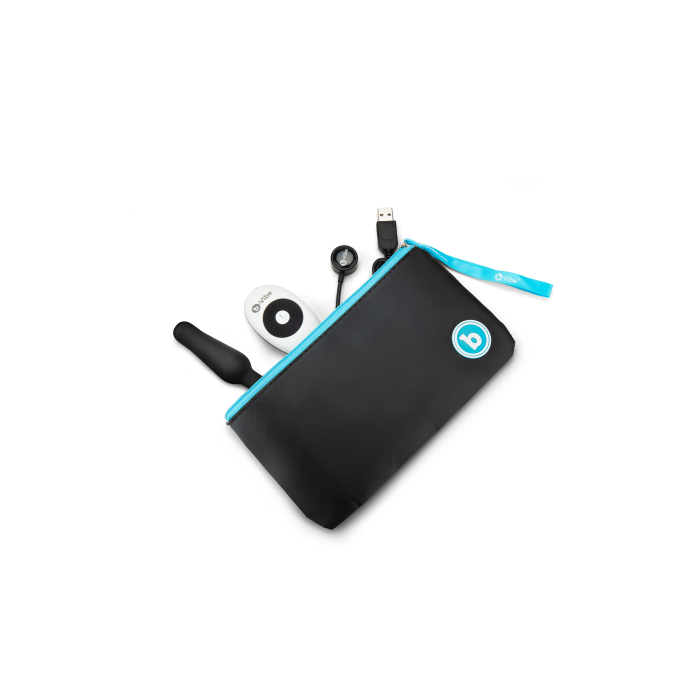 Анальна пробка з вібрацією та пультом B-Vibe Novice Plug, чорна
