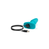 Анальна пробка з вібрацією та імітацією риммінгу b-Vibe Rimming Plug 2, блакитна