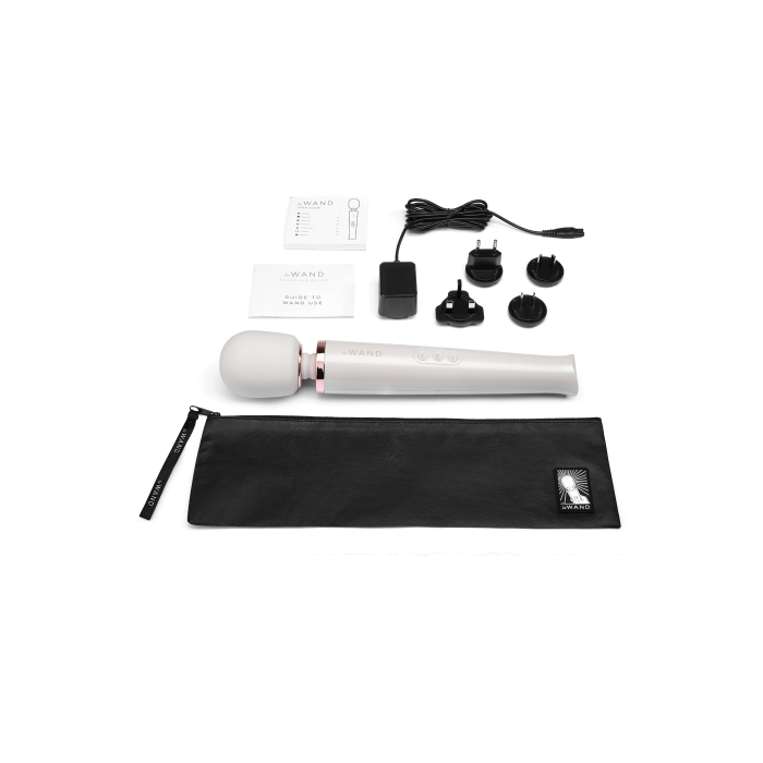 Вібратор мікрофон Le Wand RECHARGEABLE MASSAGER, перлово-білий
