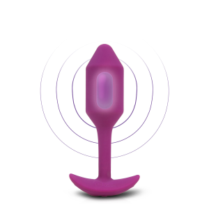 Анальна пробка з вібрацією Snug Plug 2 B-Vibe, силіконова, рожева