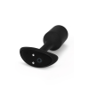 Анальна пробка з вібрацією Snug Plug 2 B-Vibe, силіконова, чорна