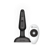 Анальна пробка із 3 моторами B-Vibe - Trio Remote Control Butt, чорна