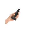 Анальна пробка із 3 моторами B-Vibe - Trio Remote Control Butt, чорна