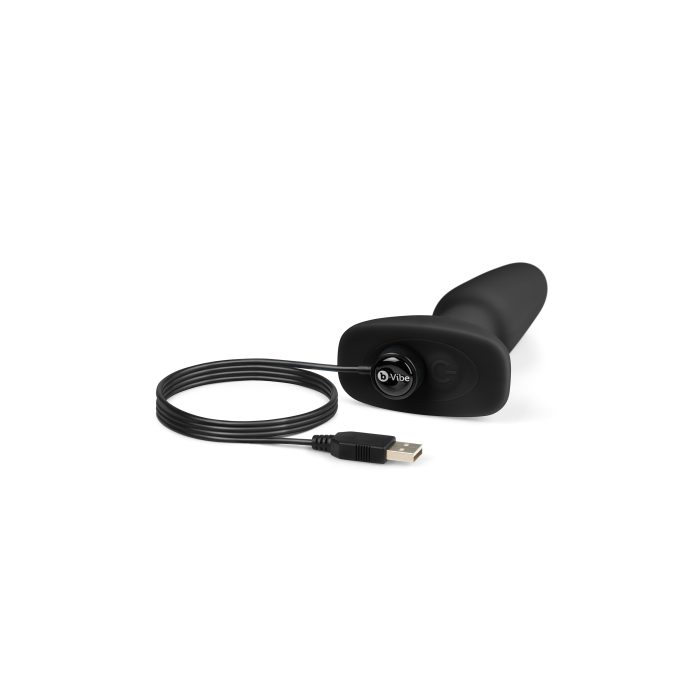 Анальна пробка з вібрацією та пультом керування B-VIBE RIMMING PLUG 2, чорна
