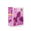 Анальна пробка із вібрацією B-Vibe Vibrating Jewel Plug S/M Pink Ruby, силіконова, рожева