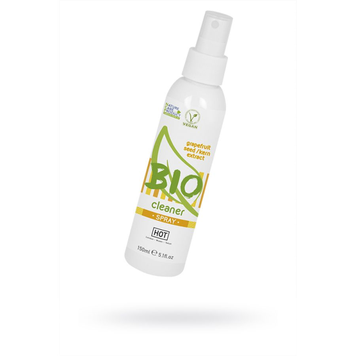 Дисплей із очисником для секс іграшок HOT BIO Cleaner Spray 150 мл (12 шт. у наборі)