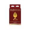 Анальна металева пробка M (Medium) з каменем червоного кольору Butt Plug With Diamond Jewel Taboom