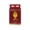 Анальний корок металевий золотистий L Butt Plug With Diamond Jewel Taboom