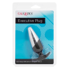 Анальна пробка силікон метал чорна Executive Plug California Exotic