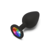 Анальна пробка середня Rainbow Booty Jewel M Toy Joy