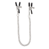 Затискачі на соски TABOOM Nipple Play Adjustable Clamps With Chain зі сріблястим ланцюжком