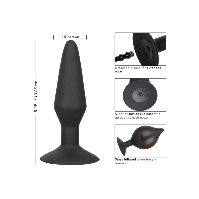 Анальна пробка з накачуванням L CalExotics Silicone Inflatable Plug, 14 x 1.7-3.9 см