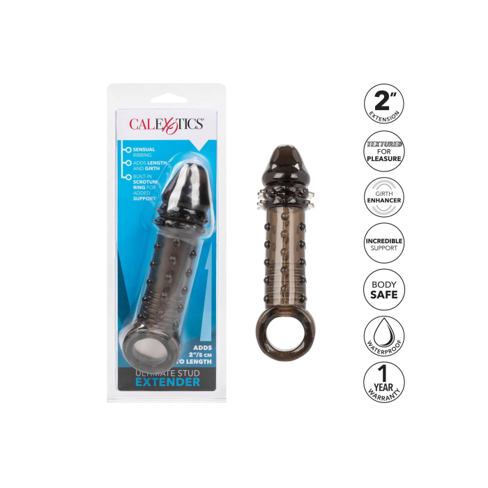 Насадка на пеніс, що подовжує +5 см Ultimate Stud Extender рельєфна
